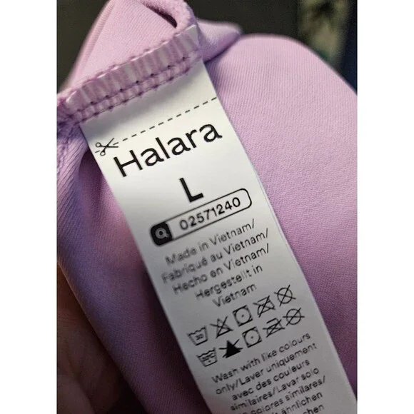 WOMEN'S SIZE LARGE HALARA RACERBACK SUN DRESS LAVENDER - Picture 3 of 6